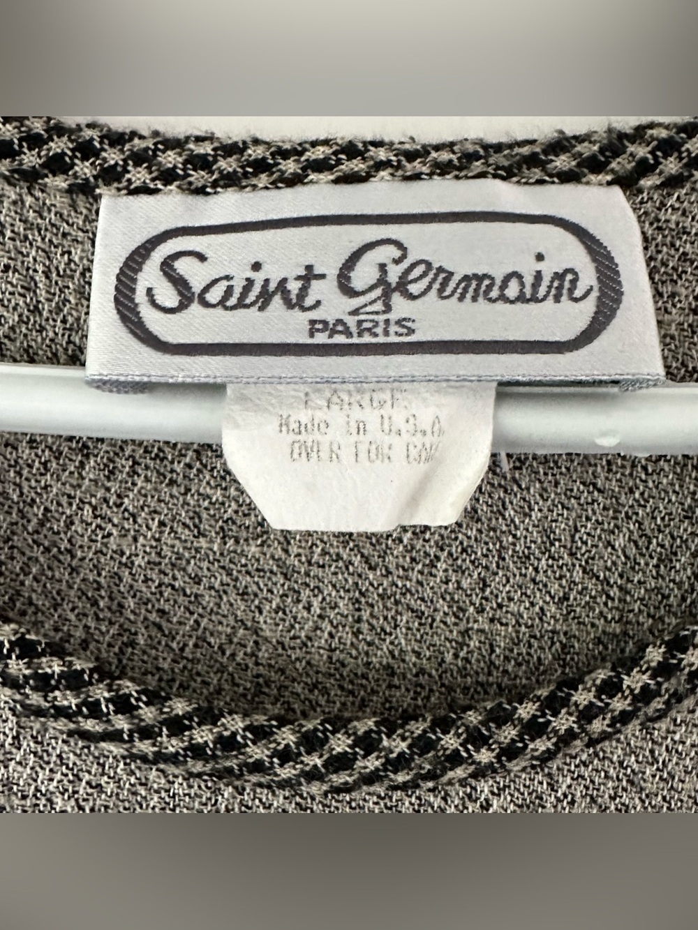 VTG 80s 90s Saint Germain Paris 3 Pc Set Skirt, Jacket & Top Sz L & XL - Picture 16 of 16